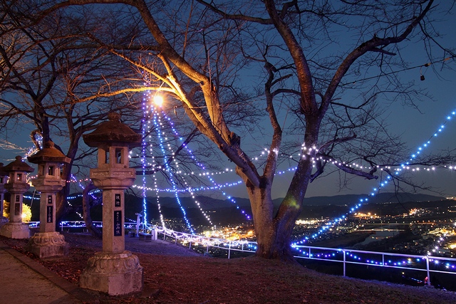 船岡城址公園(平和観音広場)ライトアップ&イルミネーション ・宮城県柴田町・与平仙台人が仙台観光してるブログ