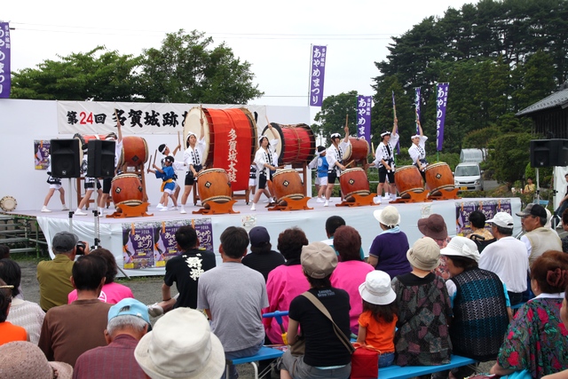 多賀城鹿踊と多賀城太鼓・多賀城跡あやめ園・宮城県多賀城市