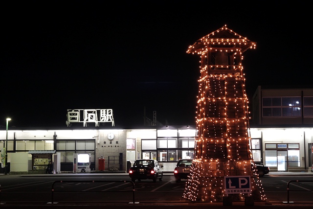 史白石駅前商店街通りのイルミネーション・宮城県白石市・画像・与平仙台人が仙台観光してるブログ