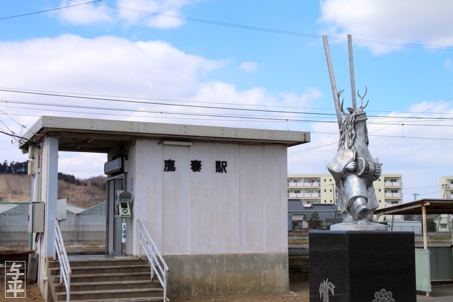 T-2型128号機超音速高等練習機・ブルーインパルス・仙石線鹿妻駅・画像・宮城県東松島市・仙台人が仙台観光をしてるブログ・与平