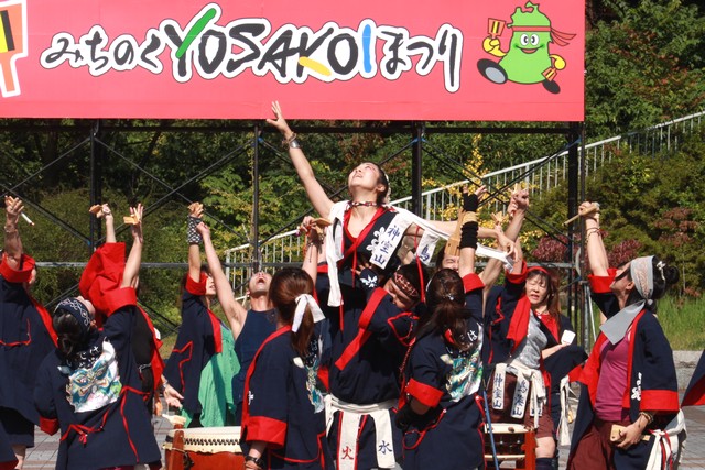 みちのくYOSAKOIまつり2011・地下鉄旭ヶ丘駅会場・画像・仙台人が仙台観光をしてるブログ・与平